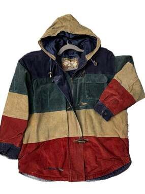 BB Dakota Vintage Mens Jacket Size Large Canvas Hooded Rare